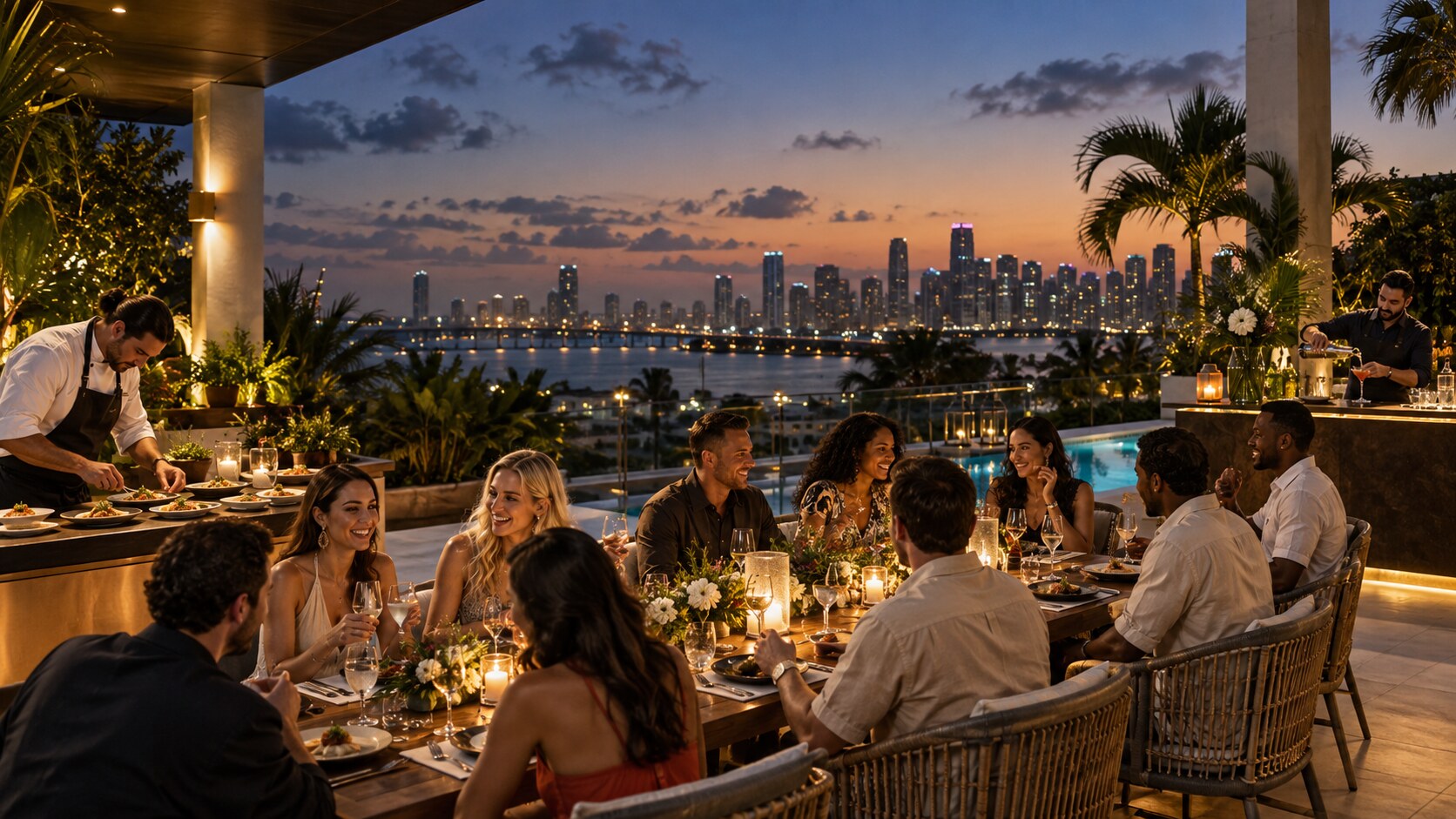 Cena privada premium en Miami
